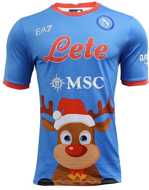 Camisa Napoli 2022 2023 EA7 oficial Natal 
